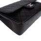 Chanel Quilted Caviar Leather Palladium Jumbo Singe Flap Crossbody Bag