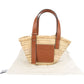 Loewe Raffia Small Basket Shoulder Bag