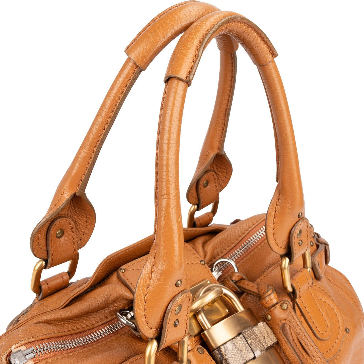 Chloé Brown Leather Paddington Handbag