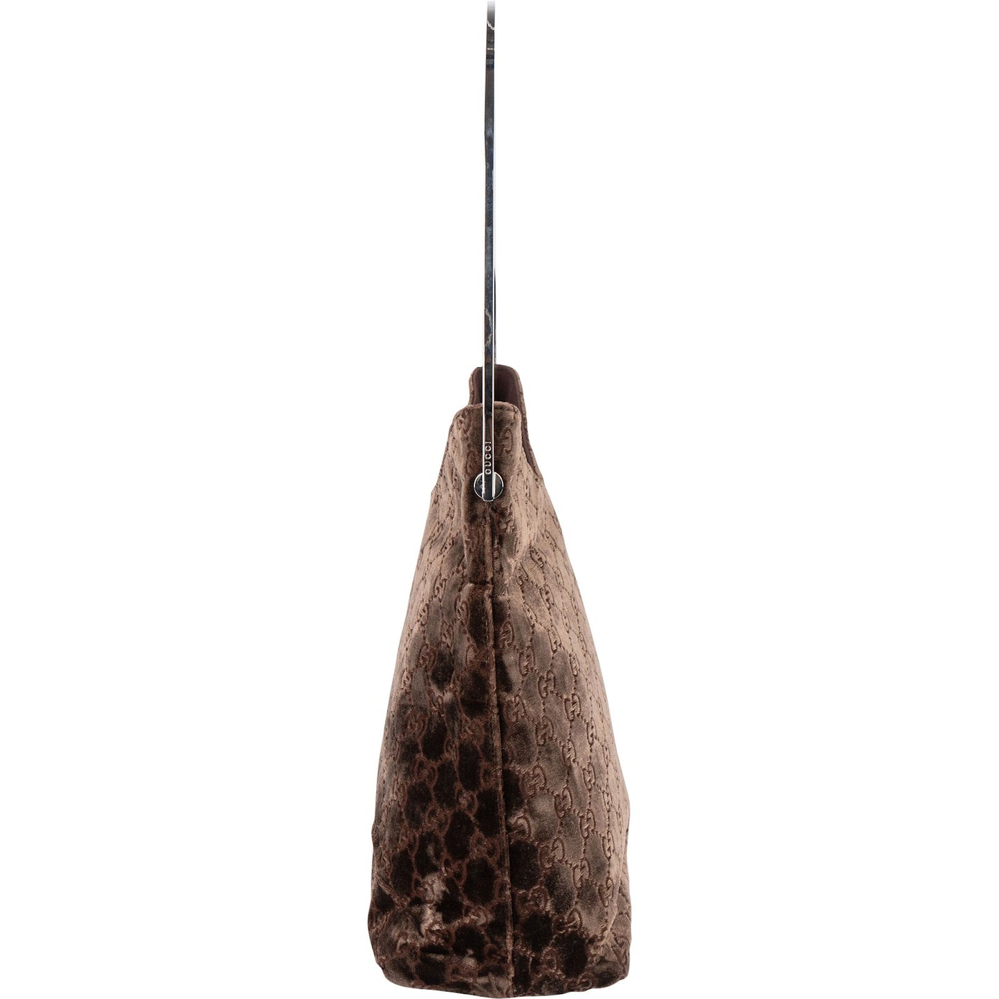 Gucci Velvet GG Monogram Hobo Shoulder Bag