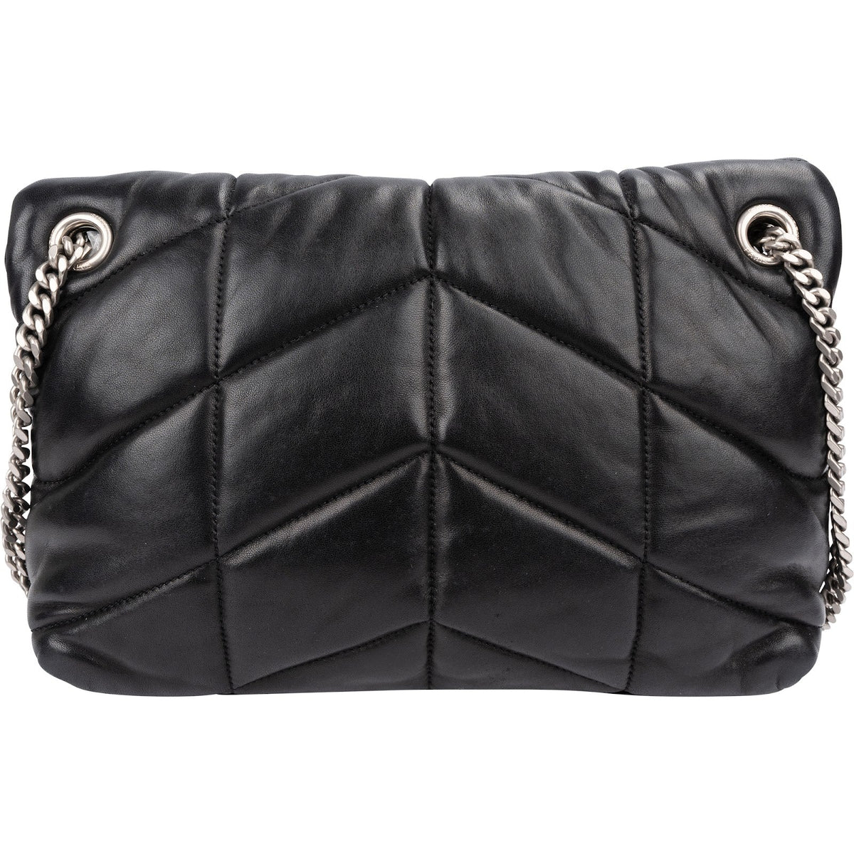 Yves Saint Laurent Loulou Puffer aus gestepptem Lammleder – Ansicht 4
