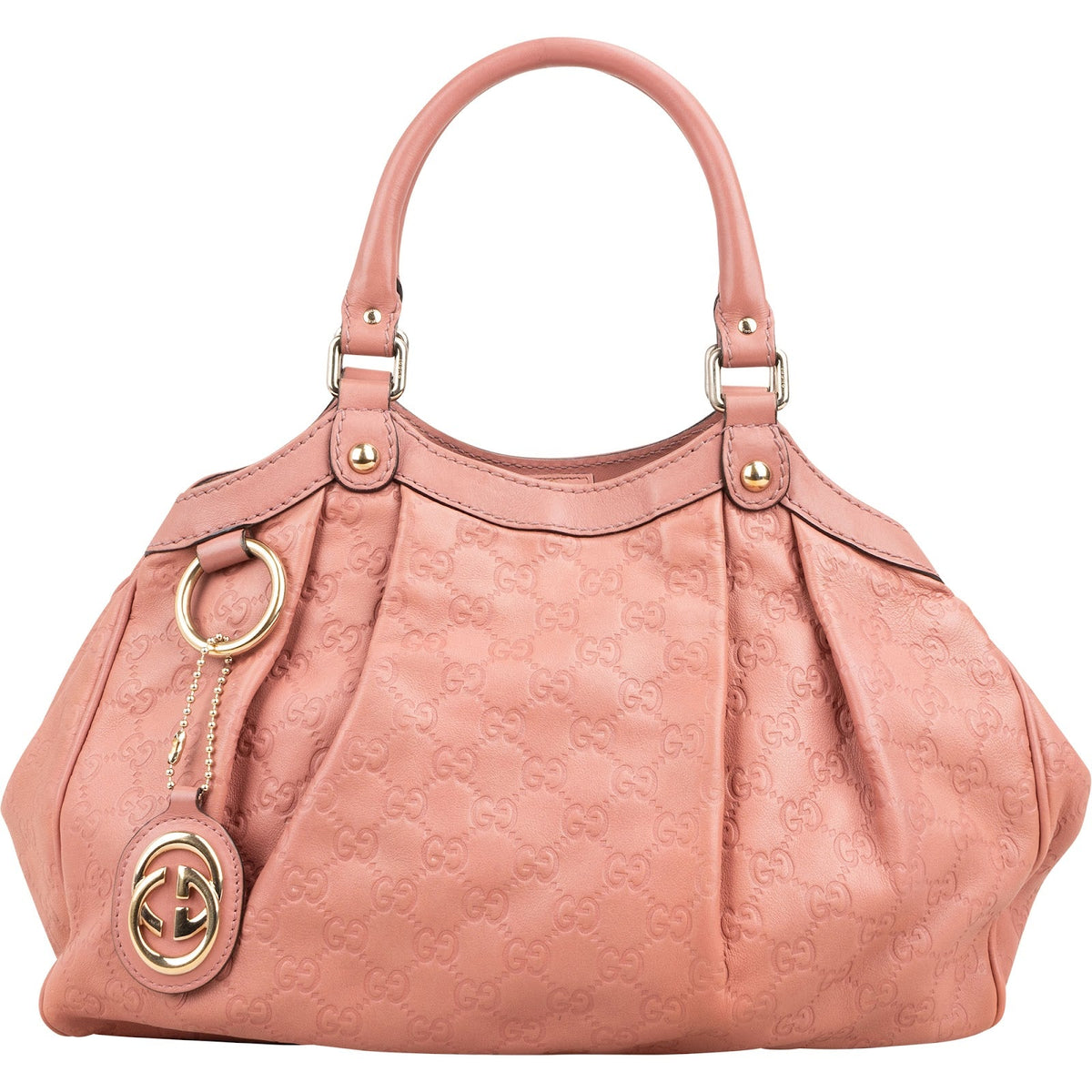 Gucci Pink Guccissima Leather Sukey Handbag