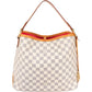 Louis Vuitton Delightful PM NM aus Damier Azur Canvas – Vorderansicht
