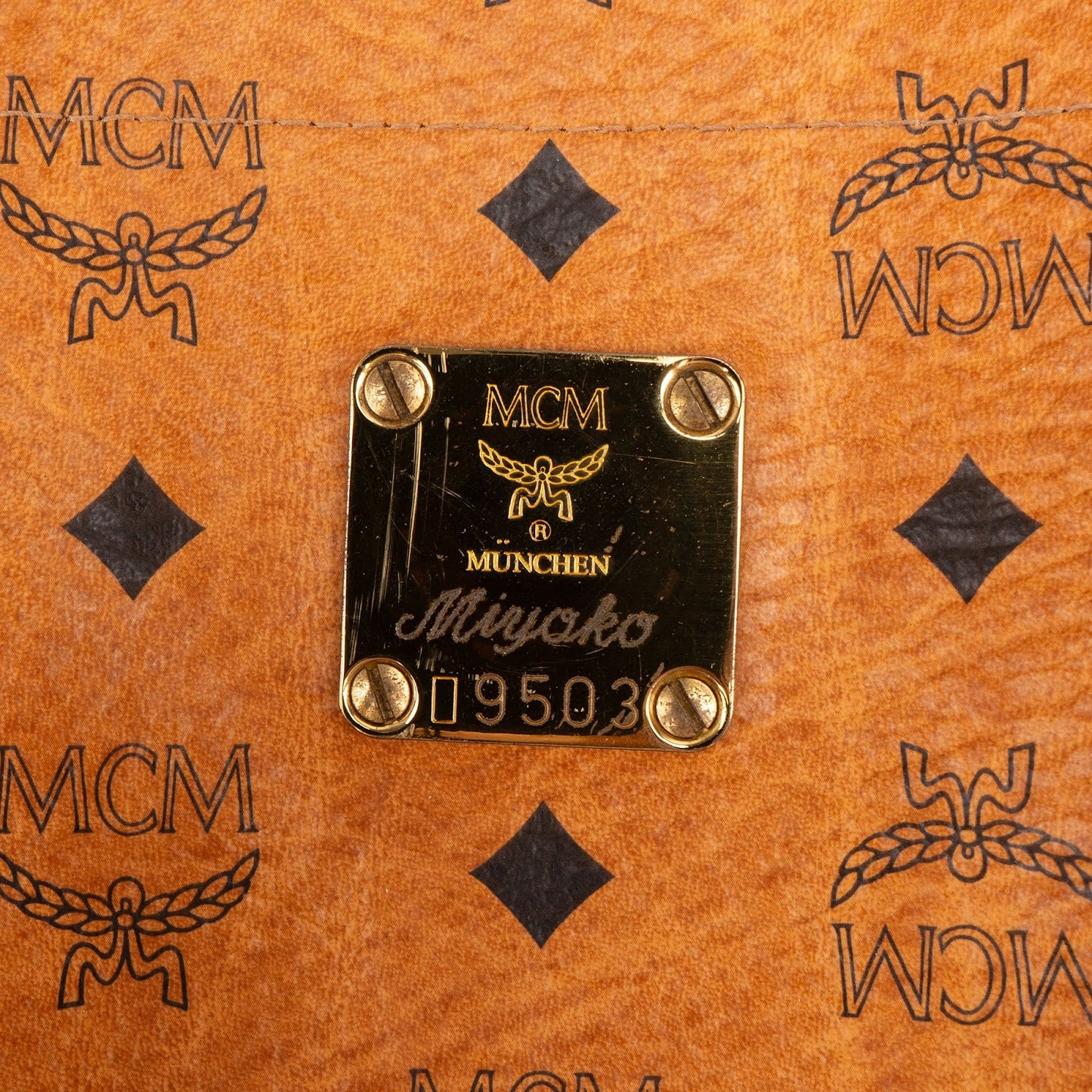 MCM Monogram Visetos XL Shopper Shoulder Bag