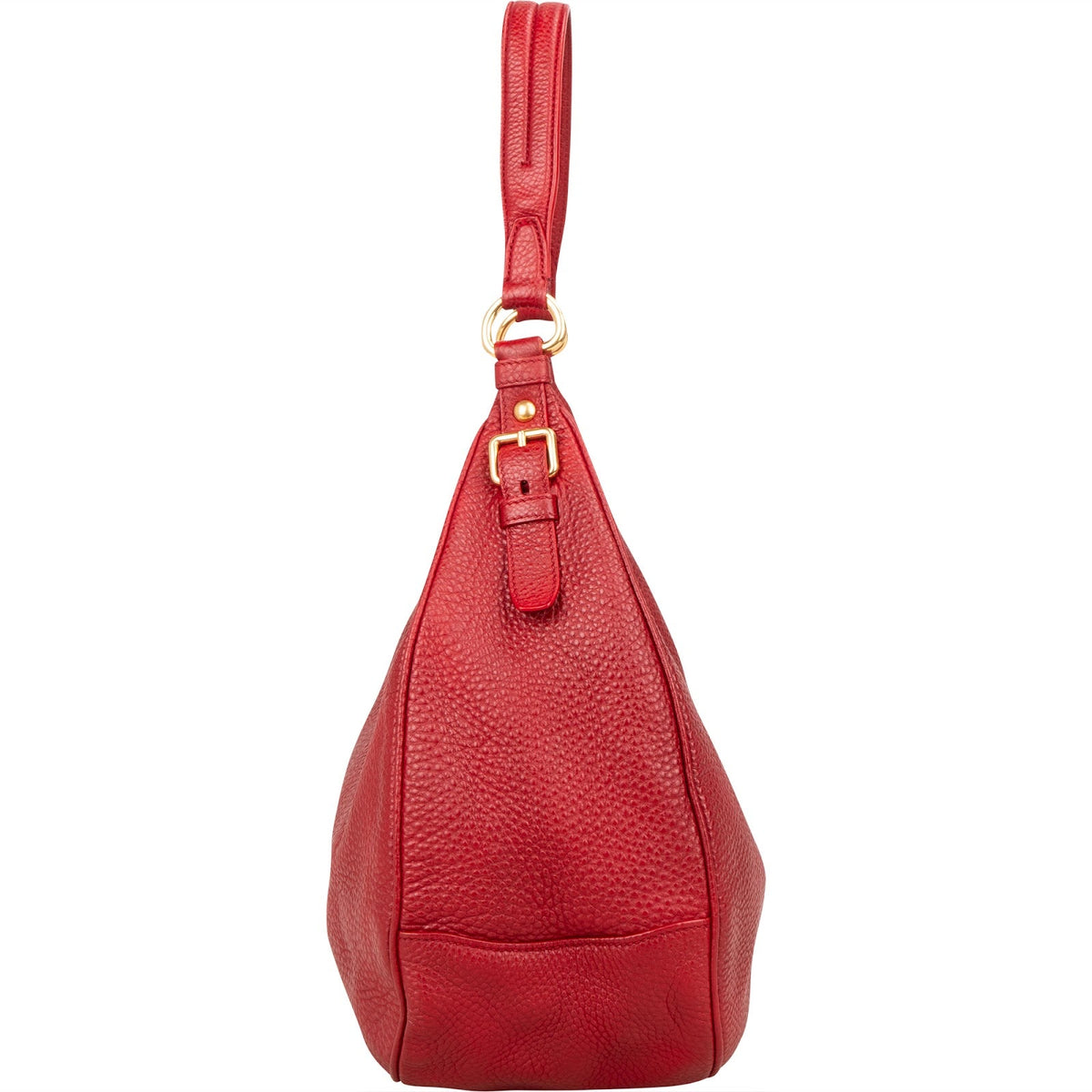 Prada Hobo aus rotem Vitello-Daino-Leder – Ansicht 4