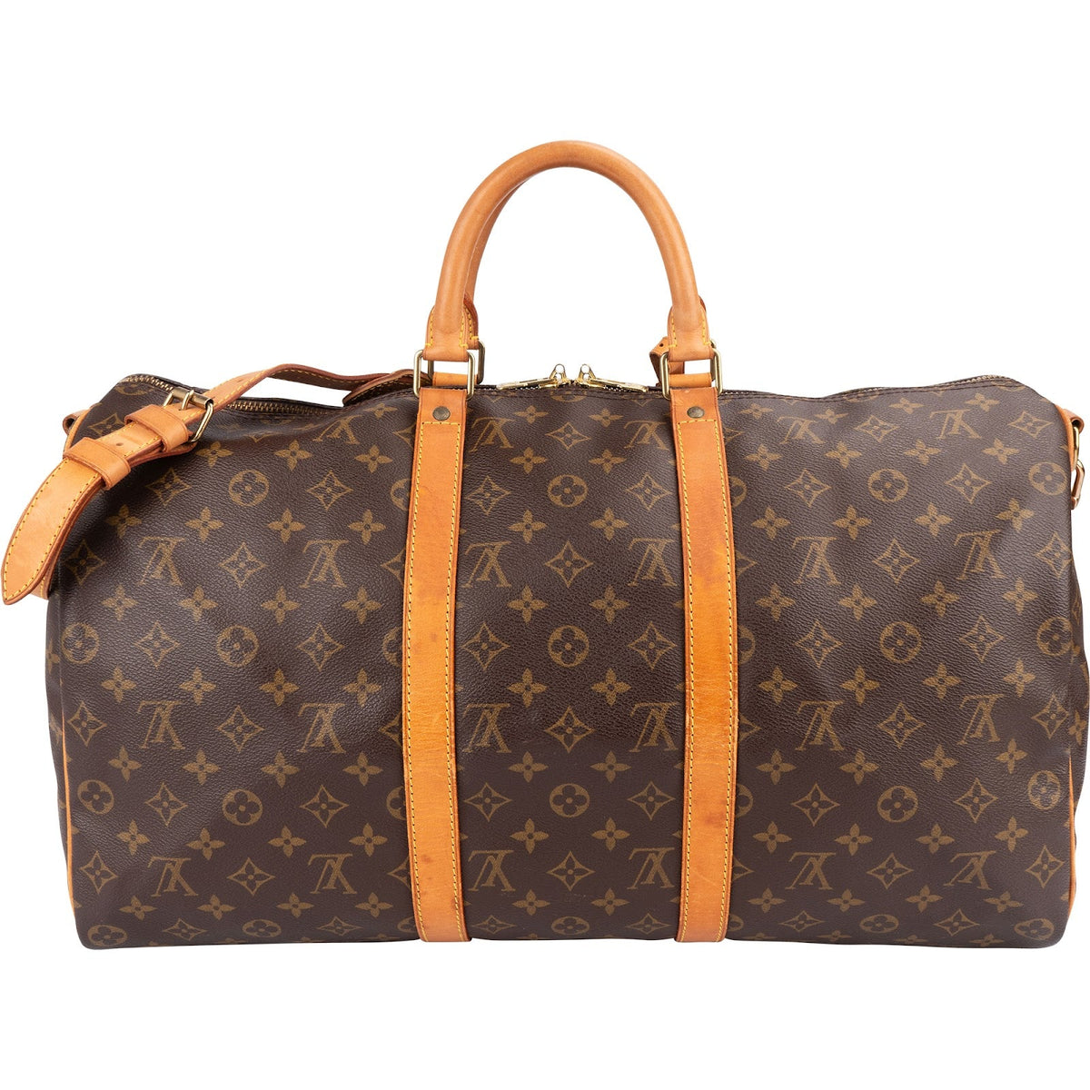 Louis Vuitton Monogram Canvas Keepall 50 Bandoulière Travel Bag