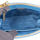 Prada Blue Saffiano Leather Pradasphere Galleria Micro Handbag