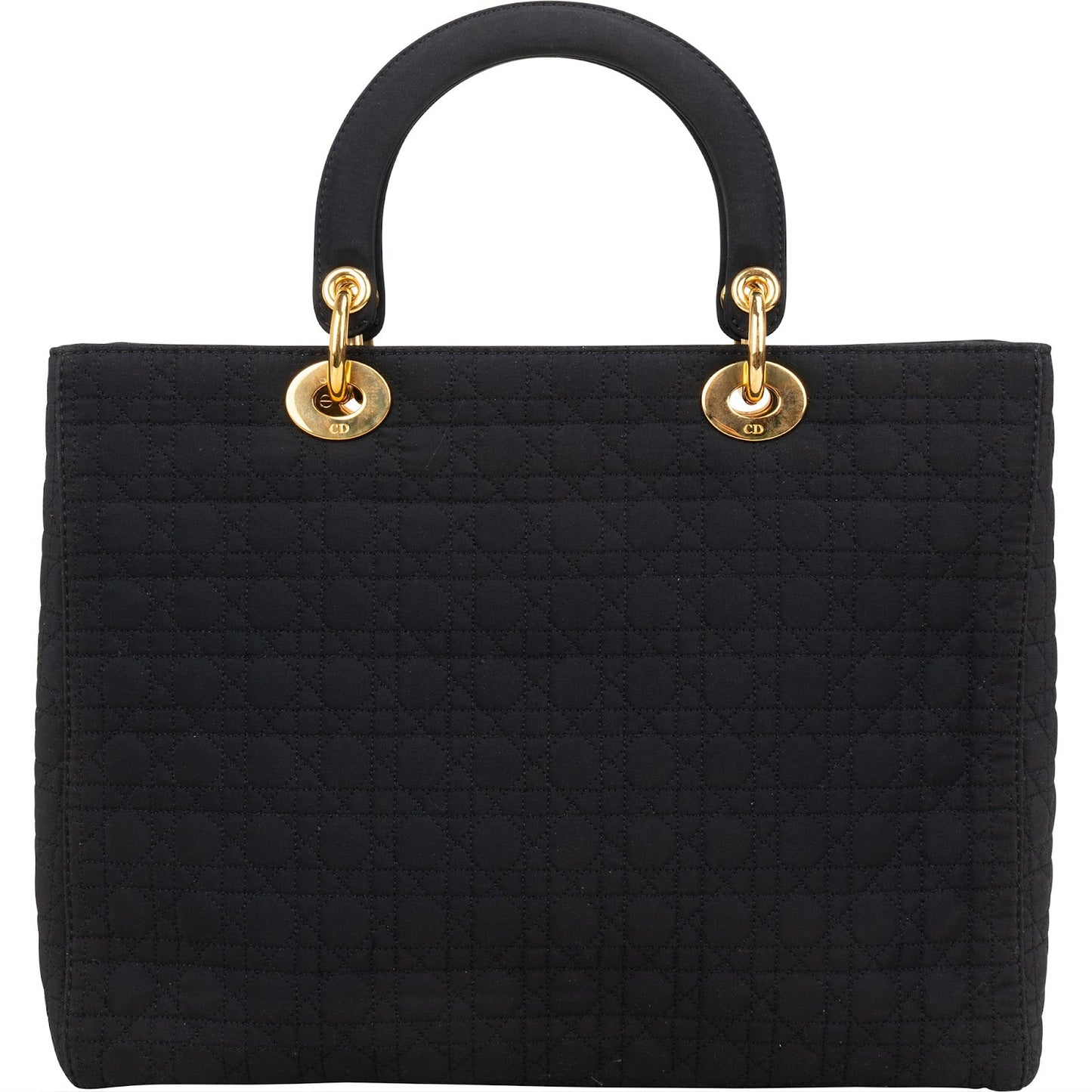 Christian Dior Quilted Nylon Lady Dior Handbag