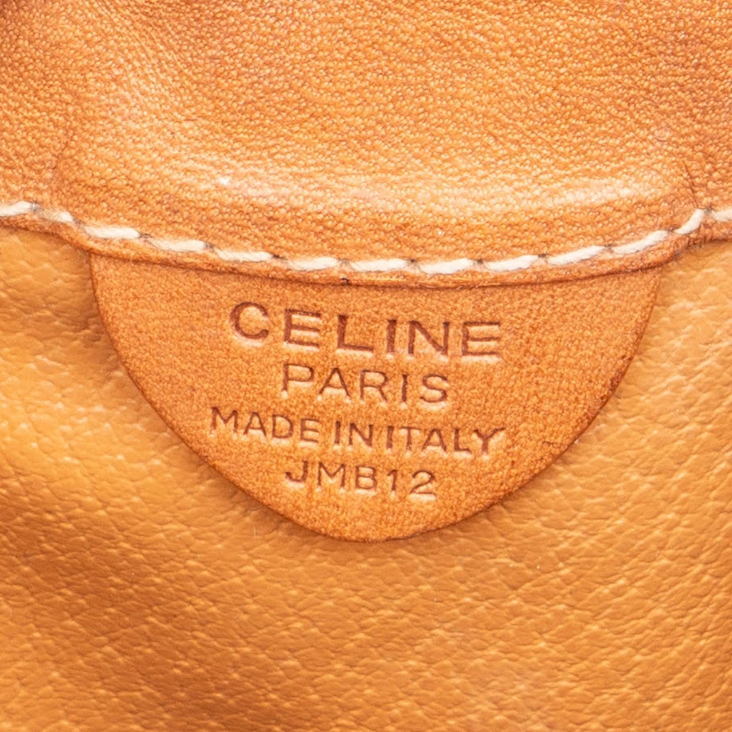 Celine Macadam Monogram Canvas Drawstring Bucket Shoulder Bag
