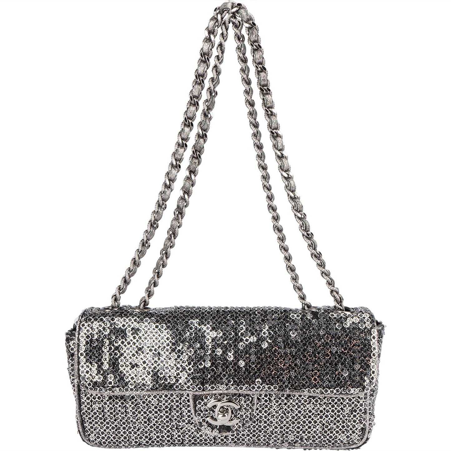 Chanel Sequin Single Flap Crossbody Bag