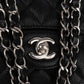 Chanel Quilted Caviar Leather Palladium Medium Double Flap Shoulder Bag