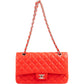 Chanel Quilted Lambskin Palladium Medium Double Flap Shoulder Bag