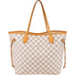 Louis Vuitton Monogram Damier Azur Canvas Neverfull MM Shoulder Bag