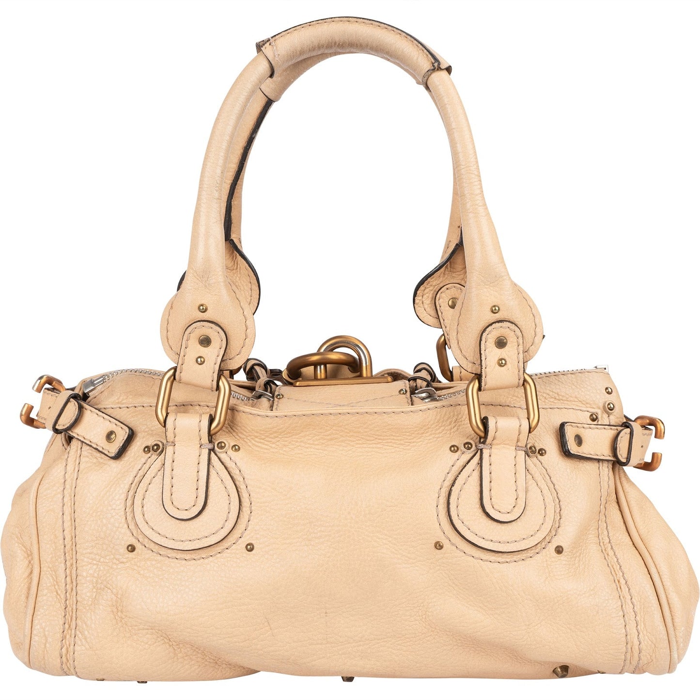 Chloé Leather Studded Paddington Satchel Handbag