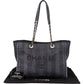 Chanel Bleu Tweed Deauville Tote Shoulder Bag
