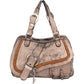 Christian Dior Metallic Leather Gaucho Saddle Handbag