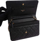 Chanel Quilted Caviar Leather CC Wallet On Chain Crossbody Bag