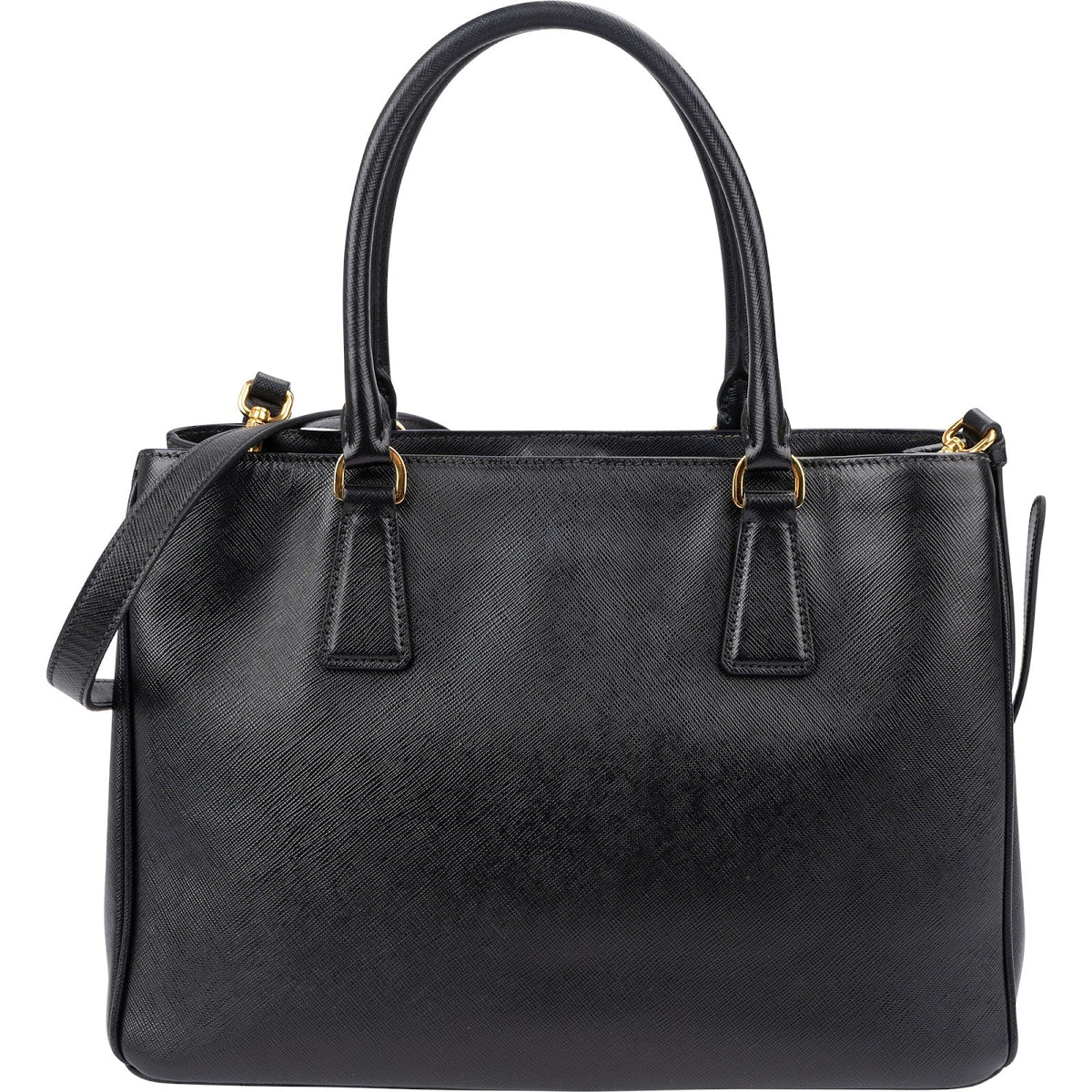 Prada Galleria aus schwarzem Saffiano-Leder – Ansicht 5