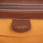 Gucci Brown Leather Bamboo Lock Top Handle Handbag