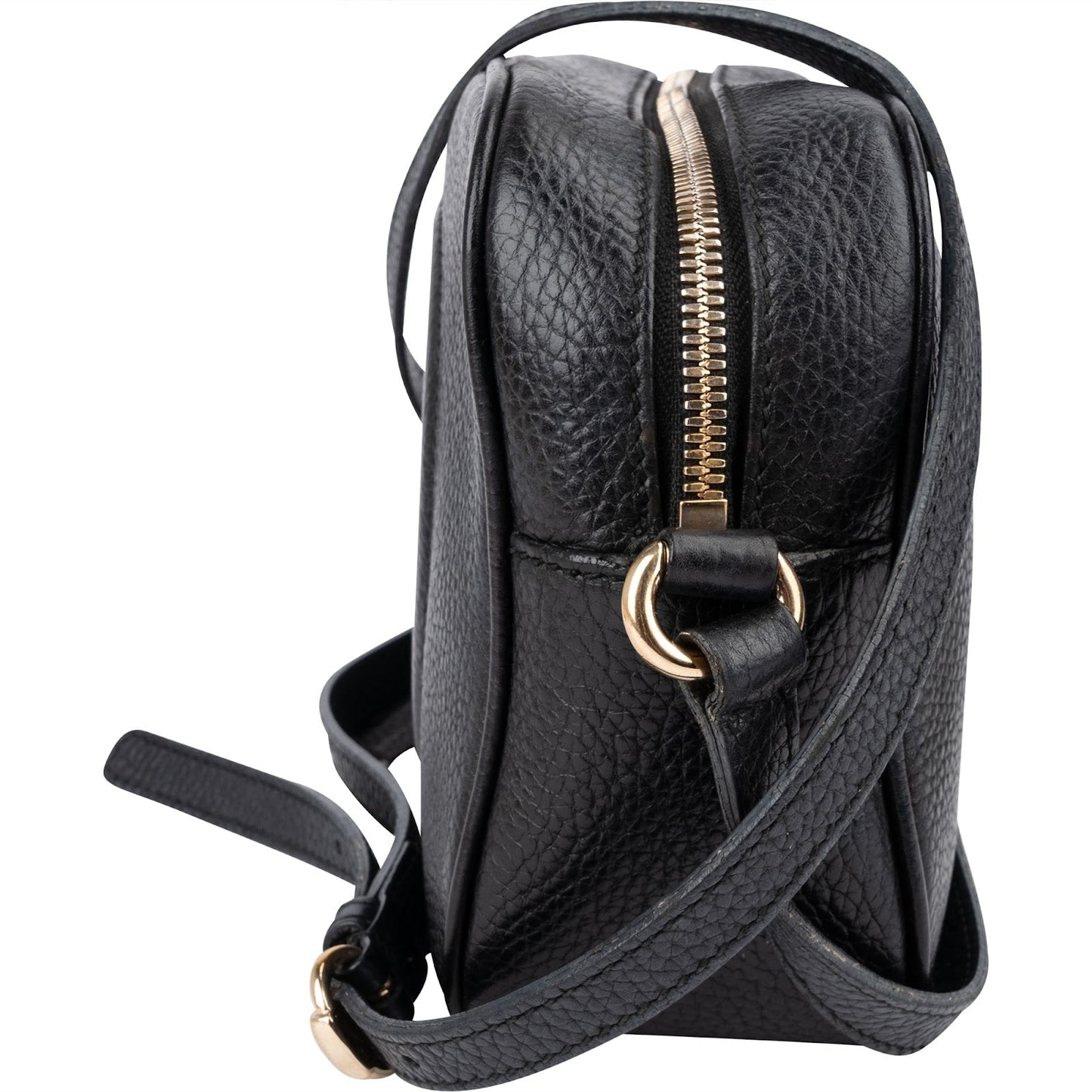Gucci Black Leather Soho Disco Crossbody Bag