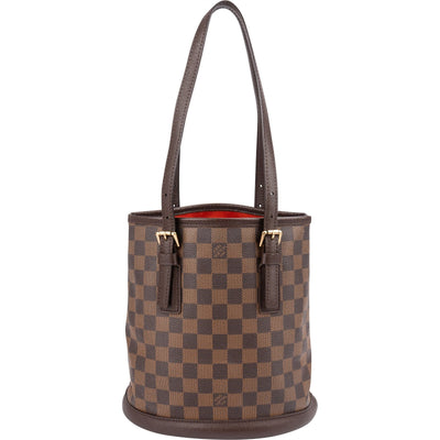 Louis Vuitton Monogram Damier Ebene Marais Bucket PM Shoulder Bag