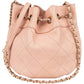 Chanel Quilted Lambskin Small Drawstring Crossbody Bag
