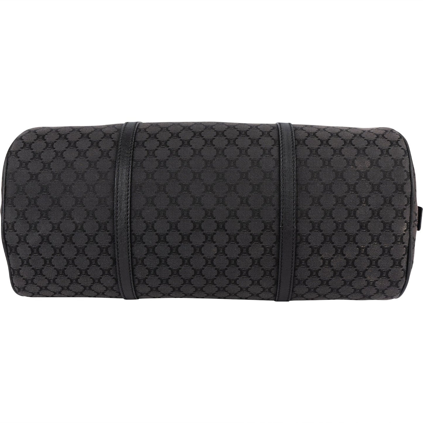 Celine Black Macadam Nylon Boston Shoulder Bag