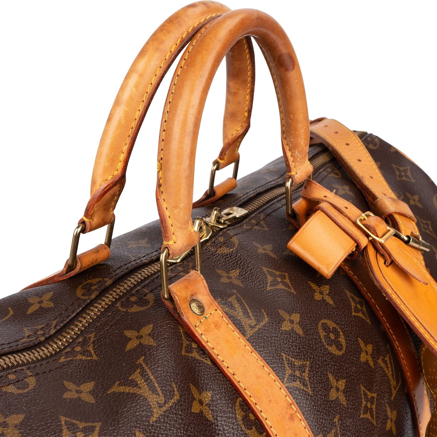 Louis Vuitton Monogram Canvas Keepall 50 Bandoulière Travel Bag