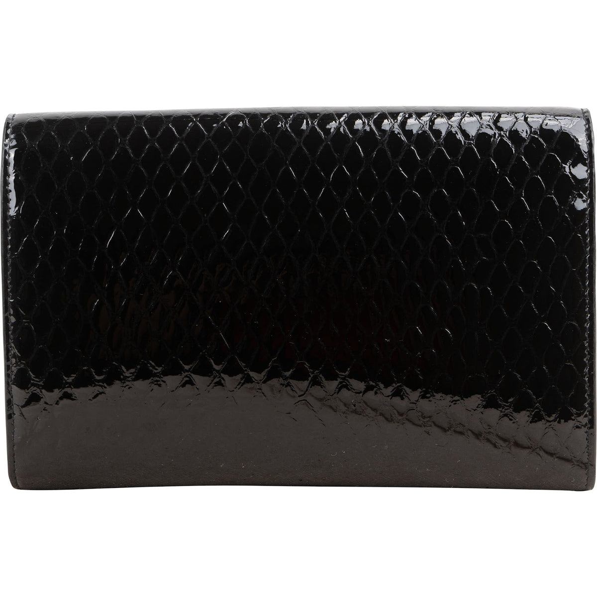 Yves Saint Laurent Python-Embossed Patent Leather Kate Wallet On Chain Crossbody Bag