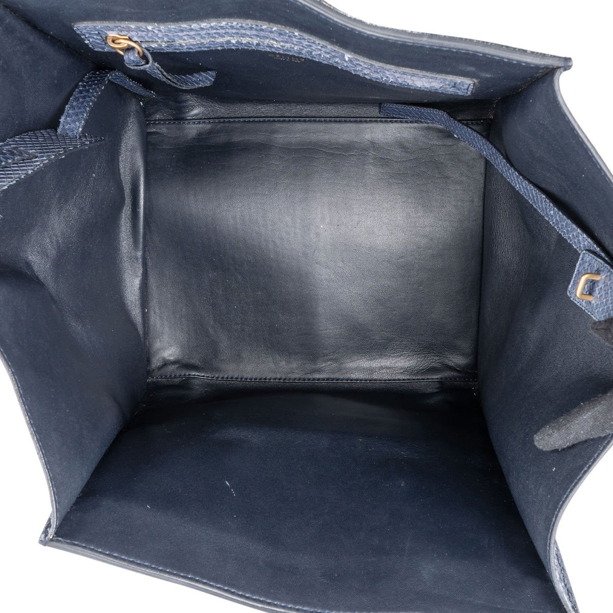 Celine Bleu Python Leather Phantom Handbag
