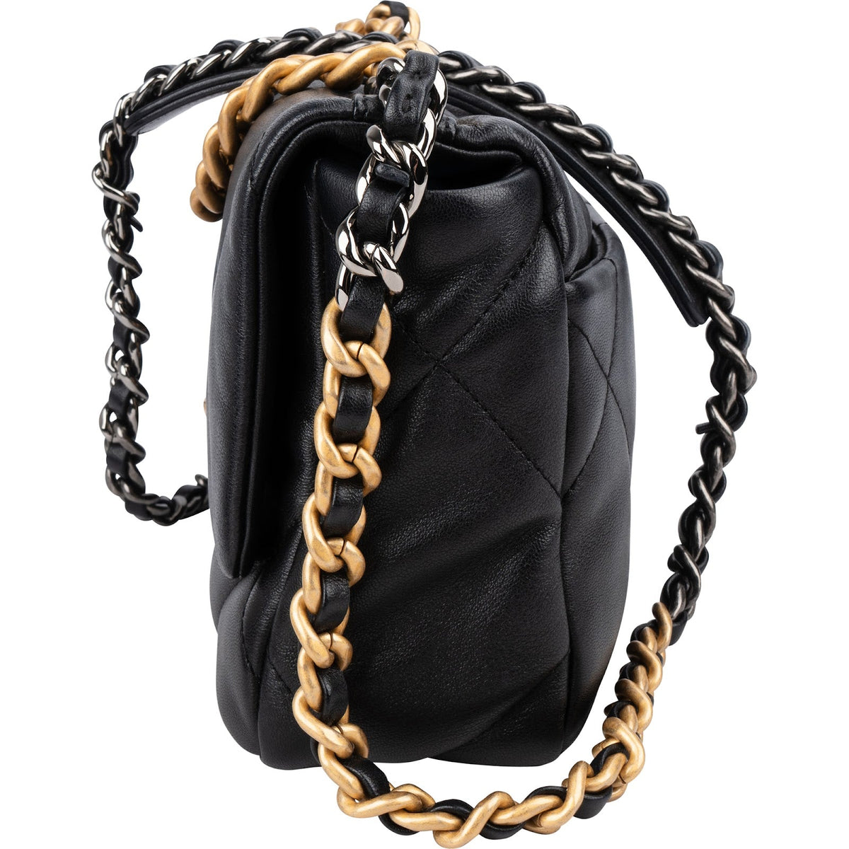 Chanel 19 Quilted Lambskin Leather Single Flap Crossbody Bag