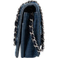 Chanel Denim Velvet Graffiti Wallet On Chain Crossbody Bag