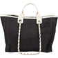Chanel Denim Deauville Tote Shoulder Bag