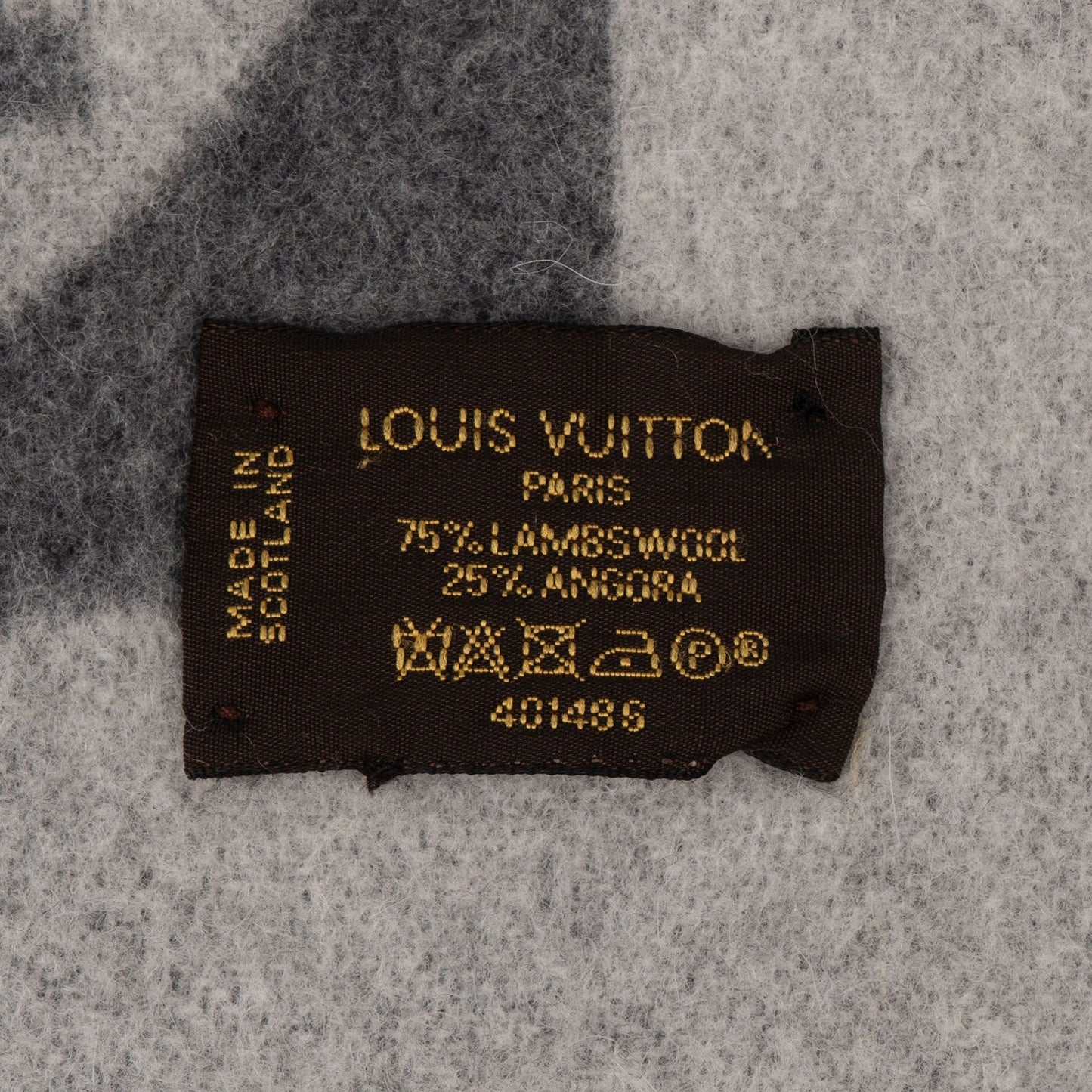 Louis Vuitton Wool Monogram Cardiff Schal Scarf