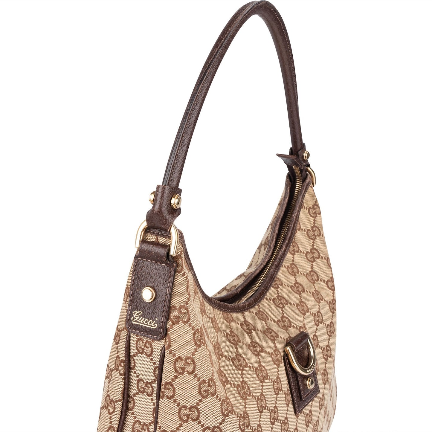 Gucci Monogram GG Abbey D-Ring Hobo Shoulder Bag