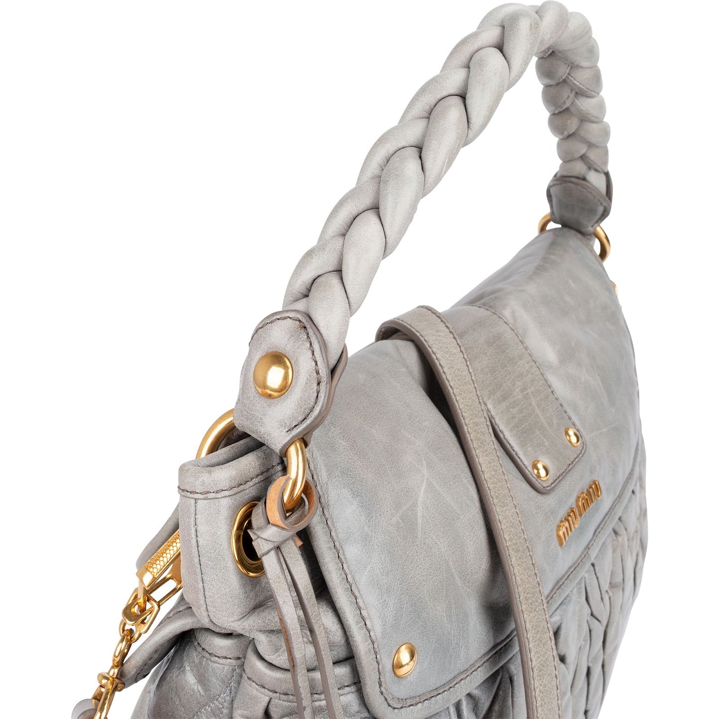 Miu Miu Vitello Lux Coffer Handbag
