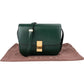 Celine Classic Dark Green Boxcalf Leather Medium Box Crossbody Bag