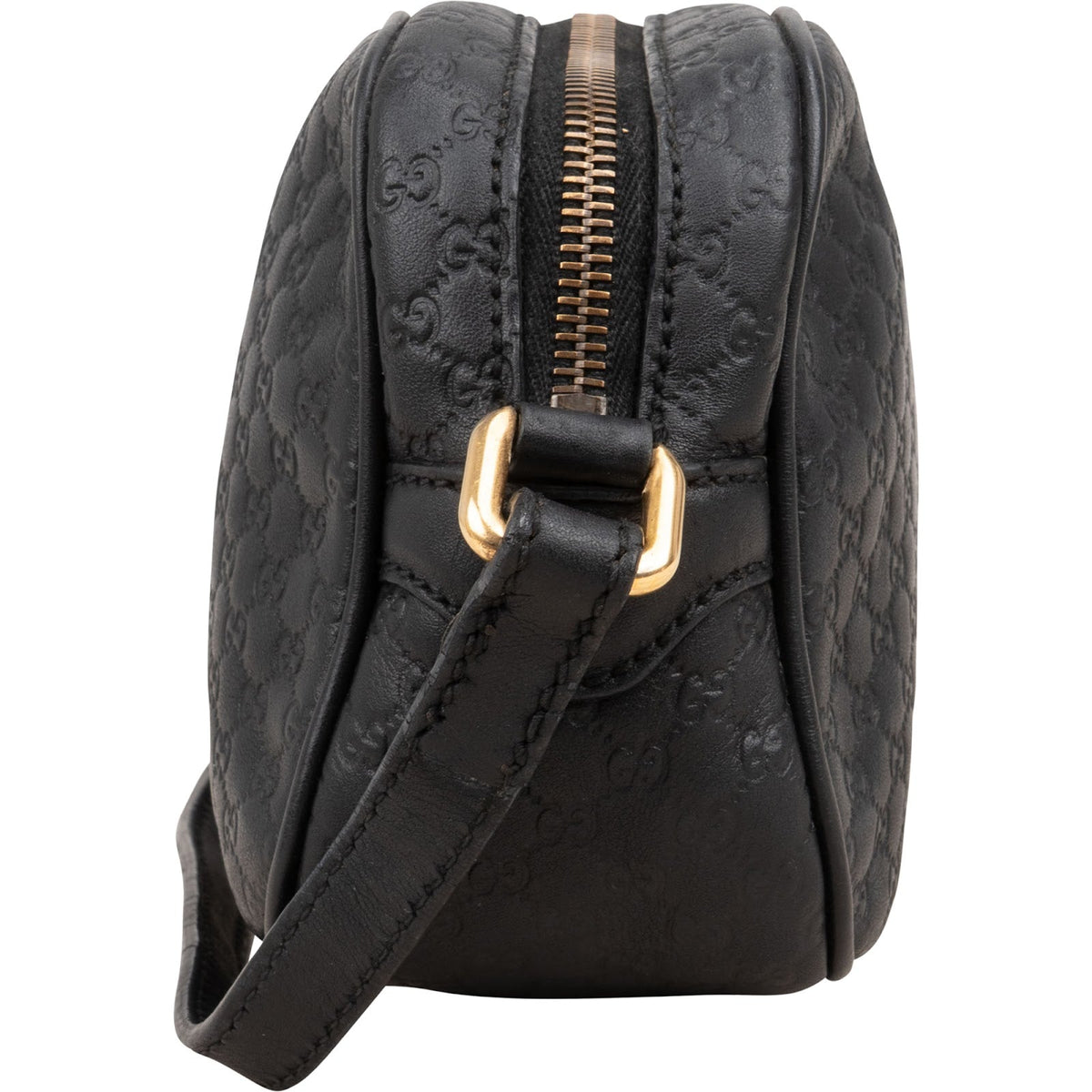 Gucci Guccissima Leather Bamboo Tassel Camera Crossbody Bag