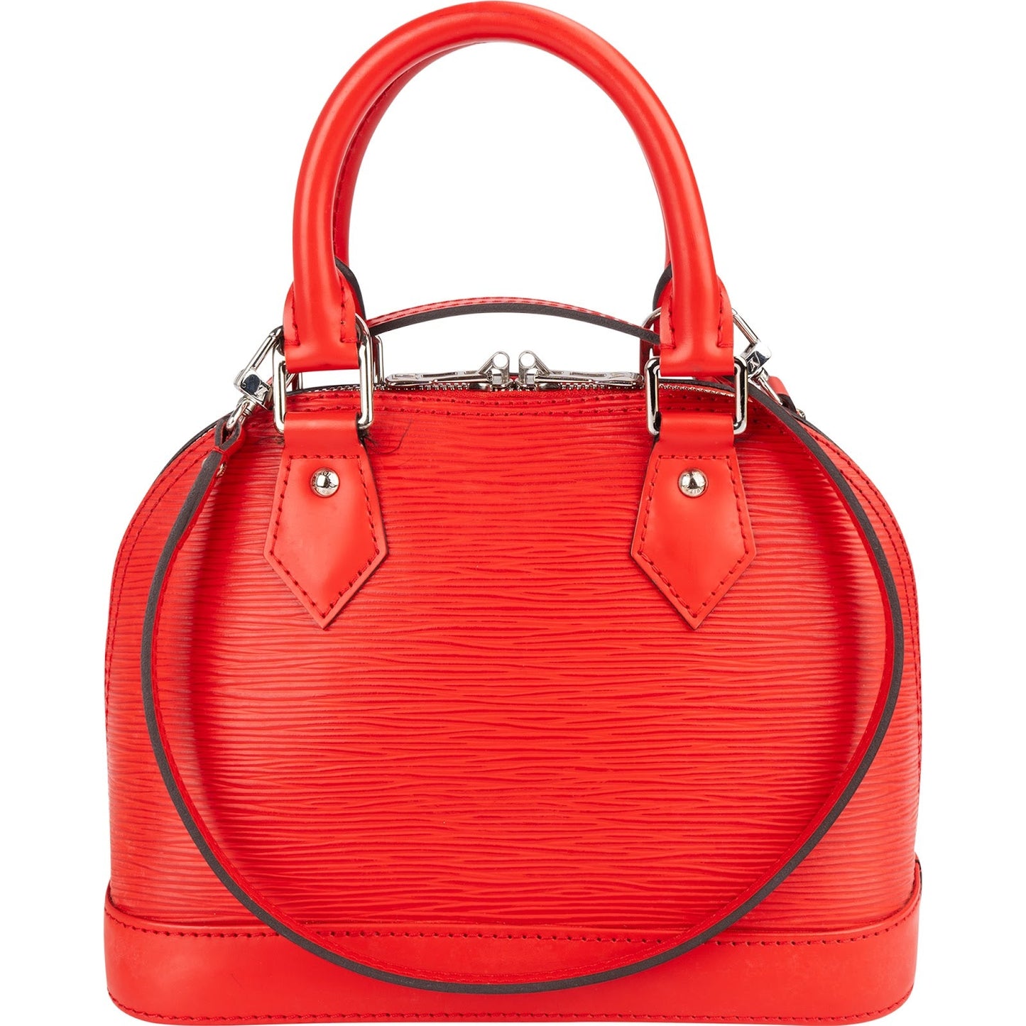 Louis Vuitton Red Epi Leather Alma BB Handbag