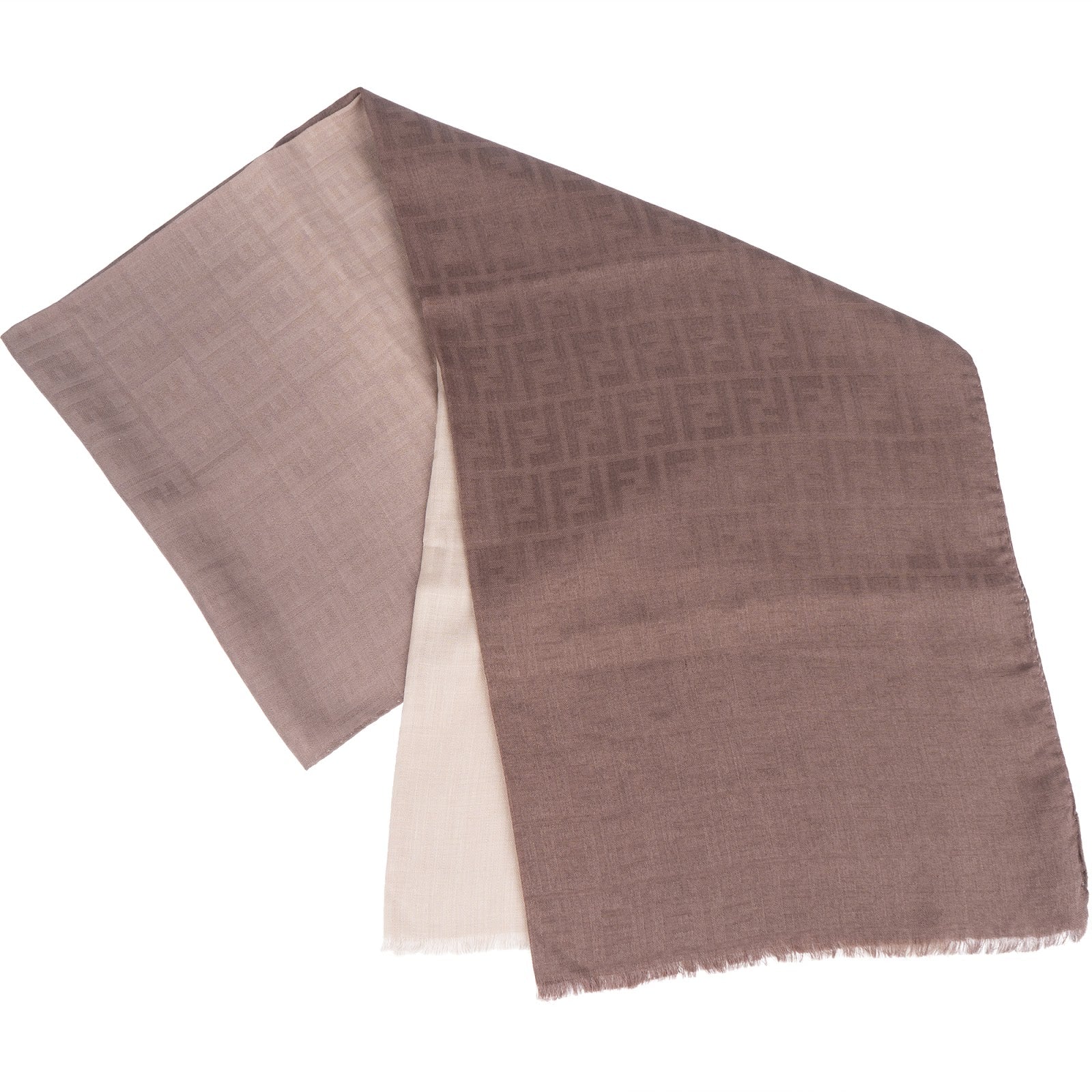 Fendi Silk Monogram FF Logo Schal Scarf