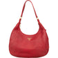 Prada Hobo aus rotem Vitello-Daino-Leder – Vorderansicht