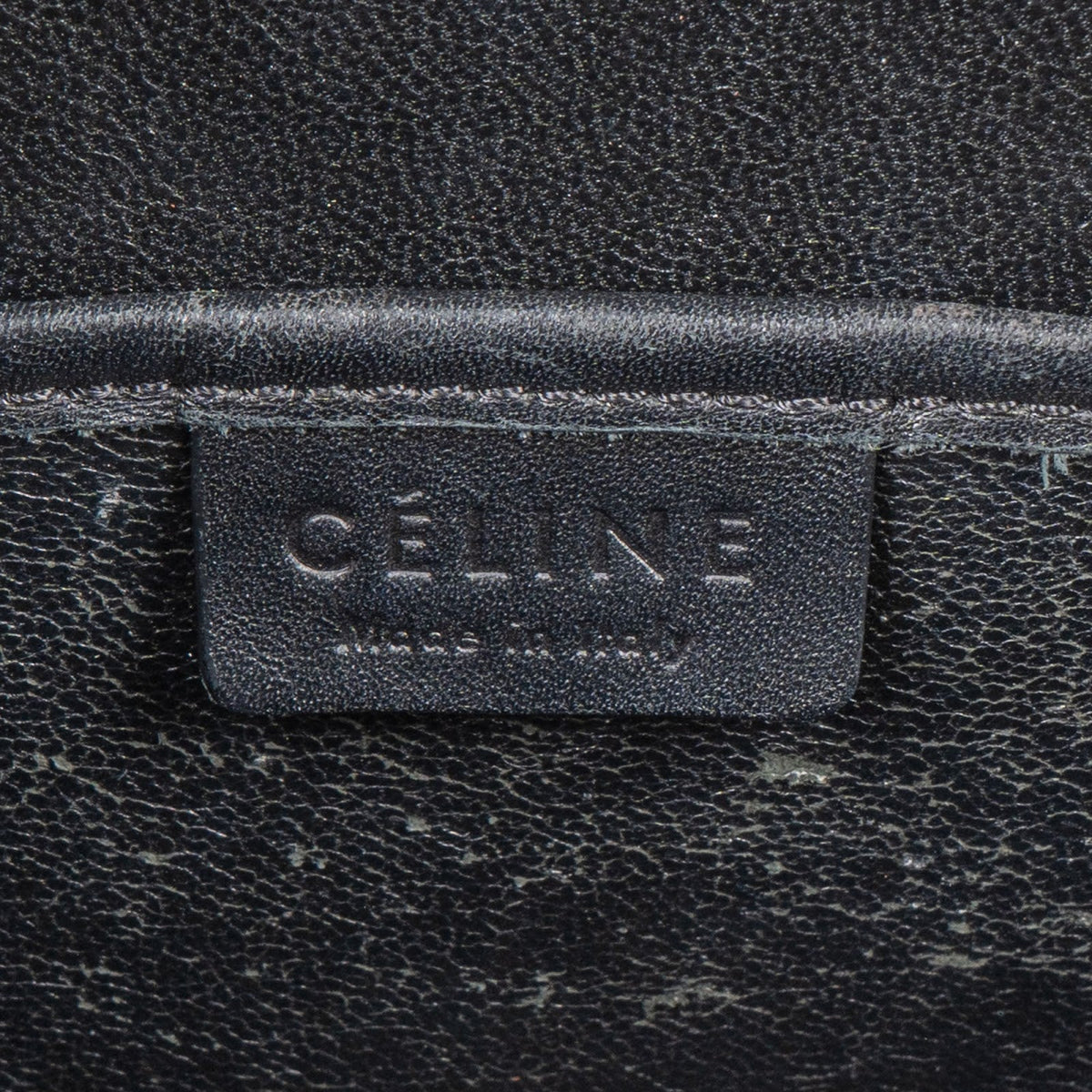 Céline Tricolor Grained Suede & Leather Nano Luggage Handbag
