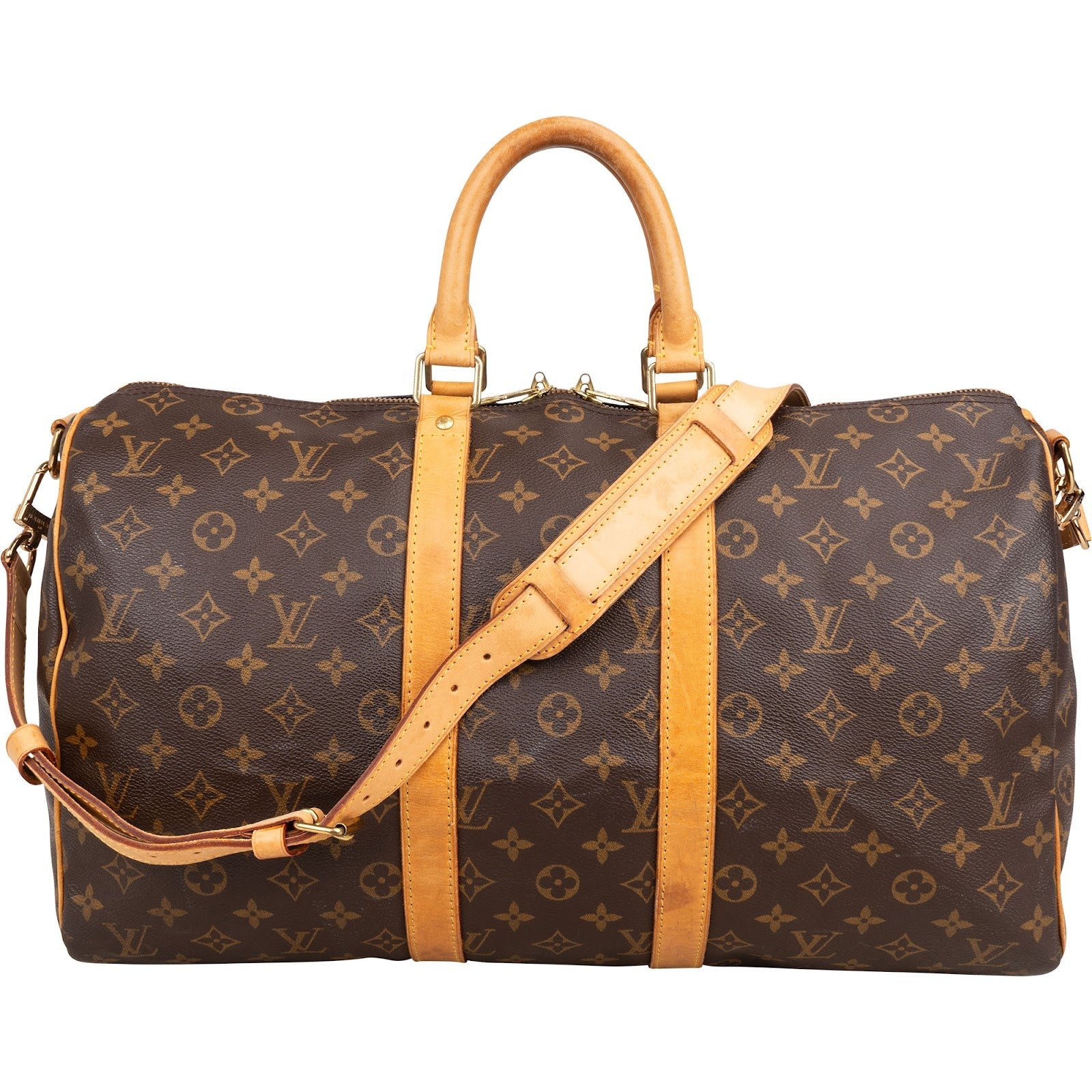 Louis Vuitton Monogram Canvas Keepall 45 Bandoulière Travel Bag
