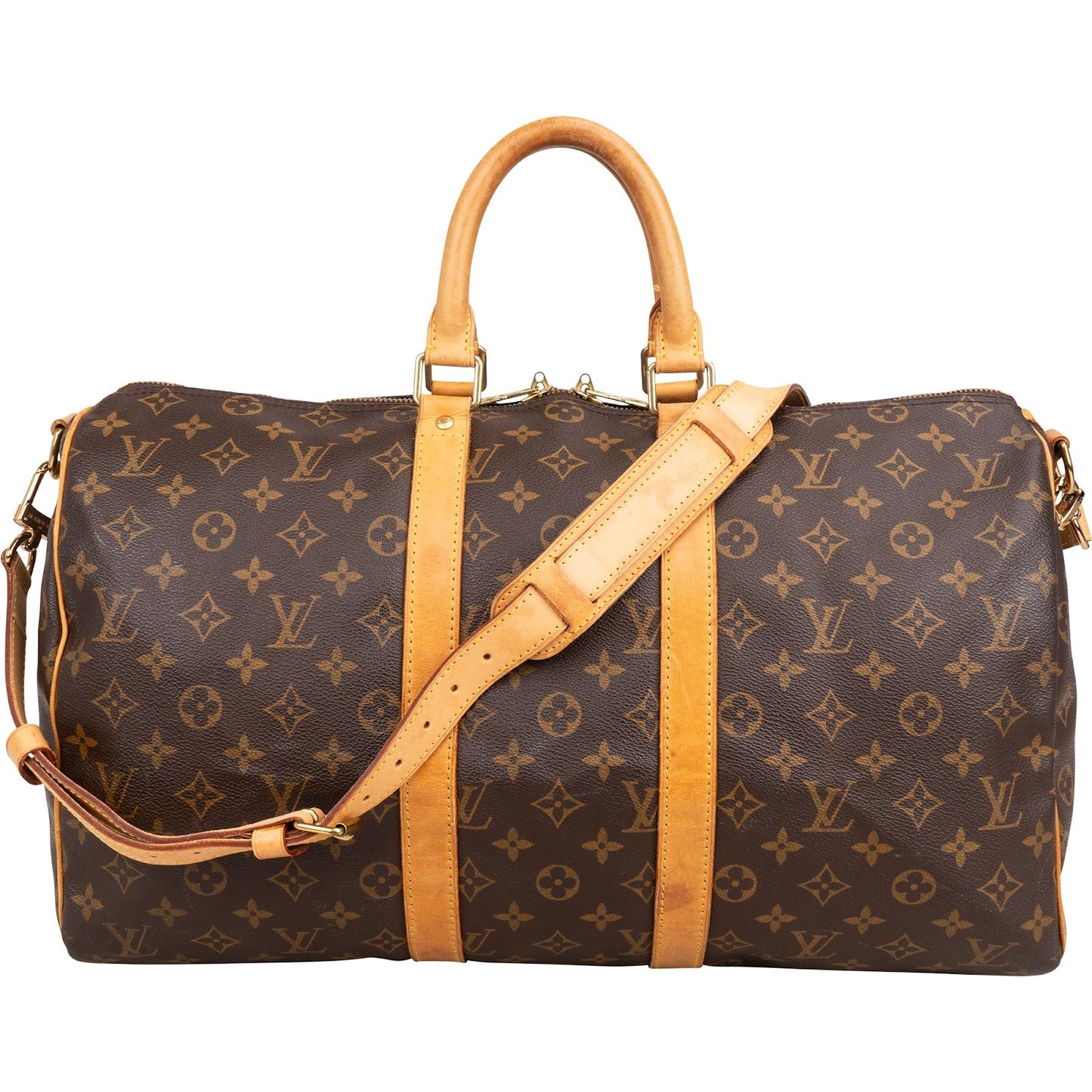 Louis Vuitton Monogram Canvas Keepall 45 Bandoulière Travel Bag