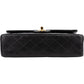 Chanel Quilted Lambskin Medium 24K Gold Double Flap Shoulder Bag