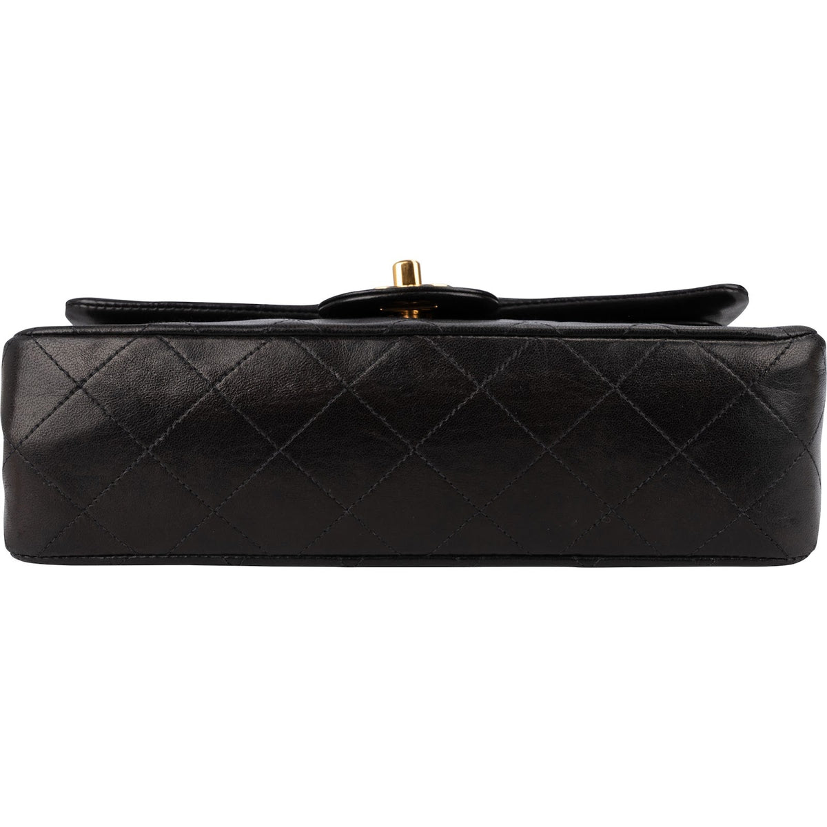 Chanel Quilted Lambskin 24K Gold Small Double Flap Shoulder Bag