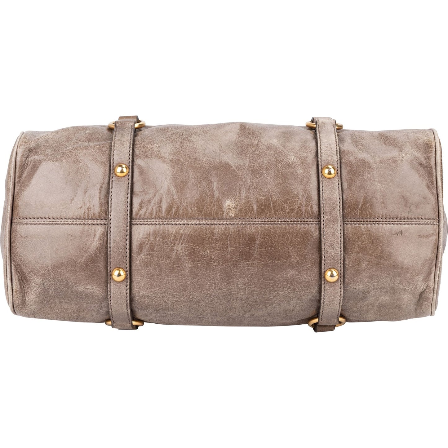 Miu Miu Vitello Lux Leather Bow Handbag