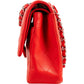 Chanel Quilted Lambskin Palladium Medium Double Flap Shoulder Bag
