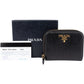 Prada Saffiano Leather Zip Around Wallet