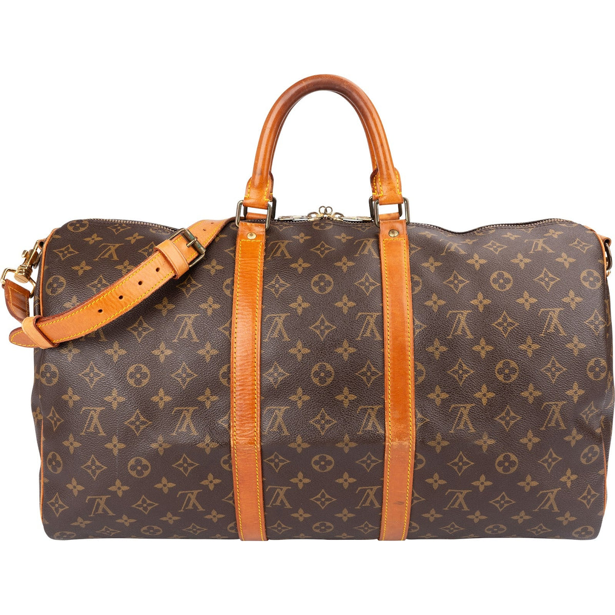Louis Vuitton Monogram Canvas Keepall 50 Bandoulière Travel Bag
